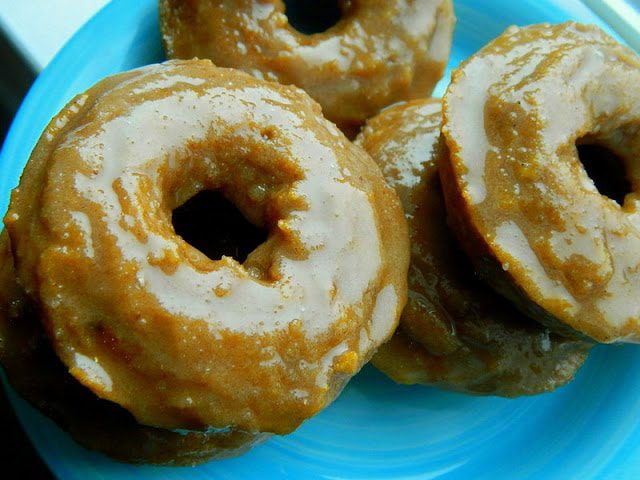 Maple Glazed Pumpkin Donuts