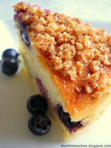 Blueberry Cake With Lemon Streusel