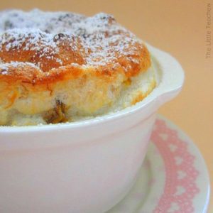 Warm Banana Soufflé