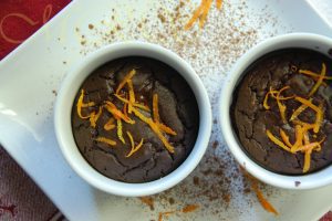 Warm Chocolate-Orange Souffle Cakes