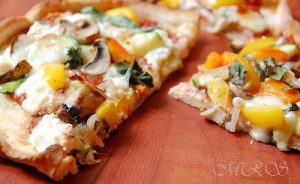 Cheesy Roasted Vegetable Pizzas
