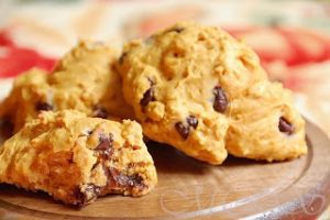 Pumpkin Chocolate Chip Biscuits