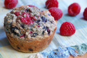 Raspberry-Blueberry Jumbo Muffins