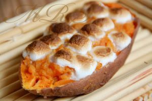 "Twice Baked" Maple Sweet Potatoes