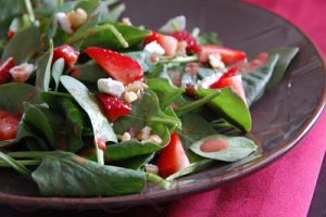 Strawberry, Goat Cheese, And Walnut Salad