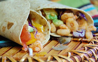 White Girl's Shrimp Fajitas