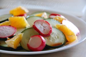 Cucumber, Orange, And Pickled Radish Salad