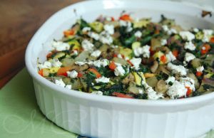 Vegetable, Potato, And Goat Cheese Bake