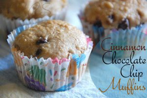 Cinnamon Chocolate Chip Muffins