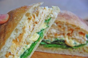 Ciabatta Breakfast Egg And Cheese Sandwich