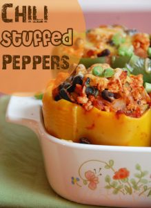 Chili Stuffed Peppers