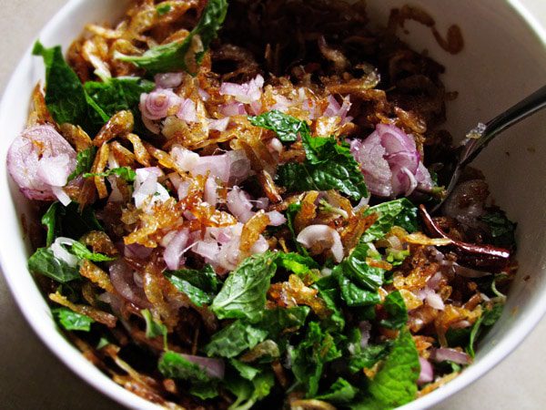 Dried shrimp salad 3