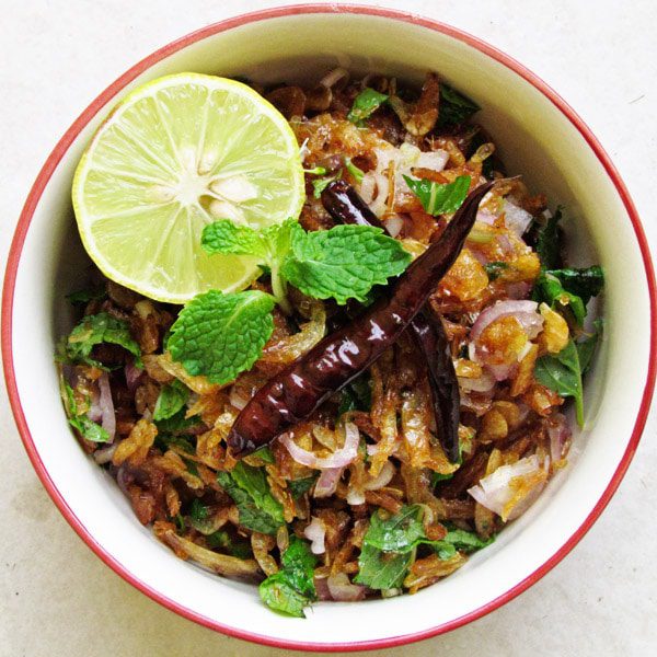 Dried shrimp salad 4