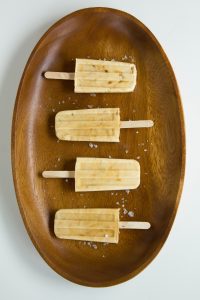 Salted Caramel Yogurt Popsicles