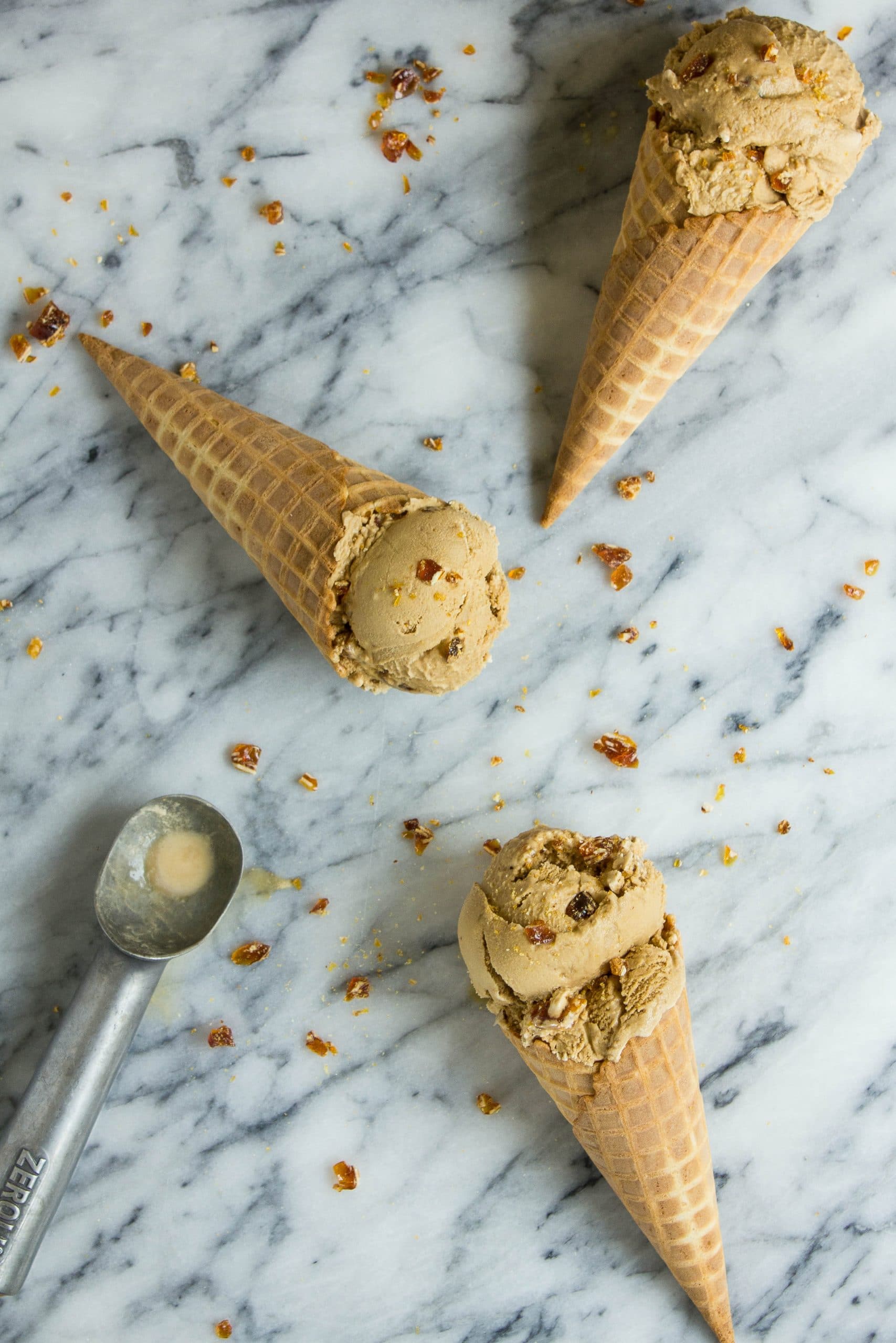 Espresso + Almond Praline Ice Cream