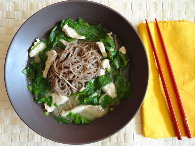 Chicken And Soba Noodle Soup