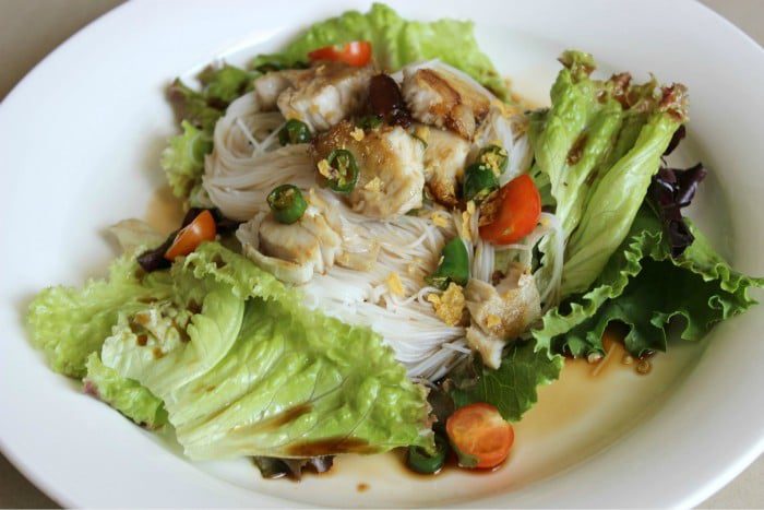 Fish And Rice Rice Vermicelli Salad With Sweet Soy Sauce Dressing