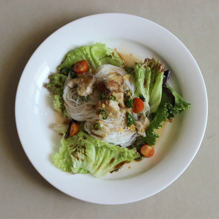 Fish Salad with Sweet Soy Sauce Dressing 2