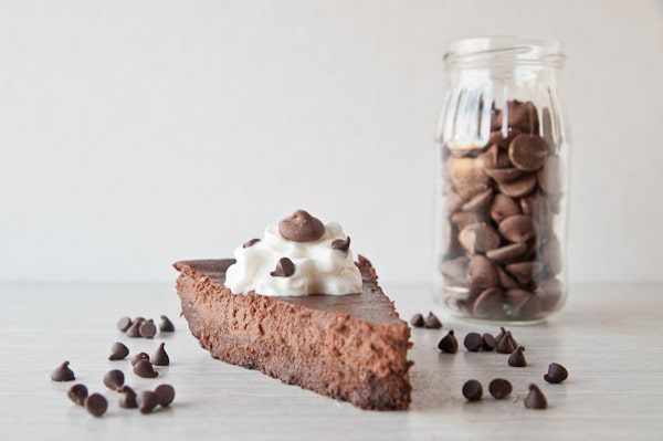 Flourless Brownie Bottom Cheesecake. So much chocolate, gluten free.