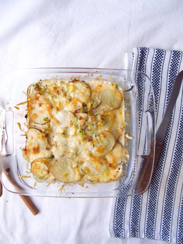 Ham And Leek Scalloped Potatoes