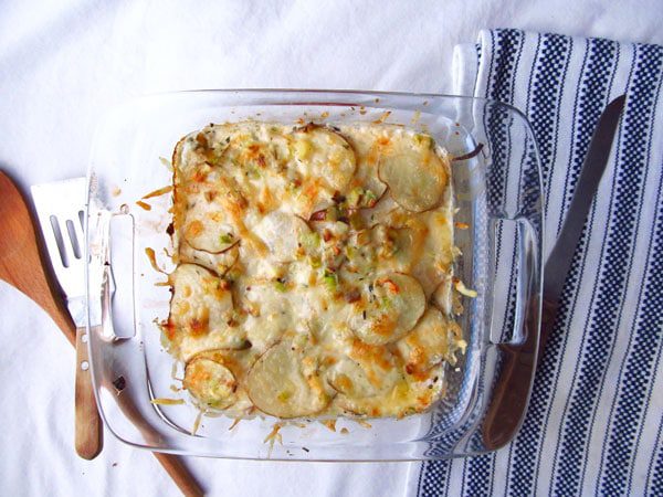 Creamy and Delicious Ham and Leek Scalloped Potatoes