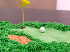 Golf Course Cupcake Cake
