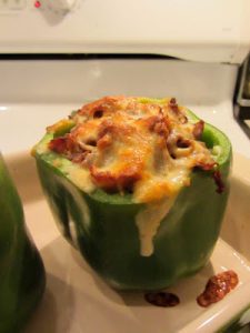 Cheesesteak, Mushroom, & Onion Stuffed Peppers