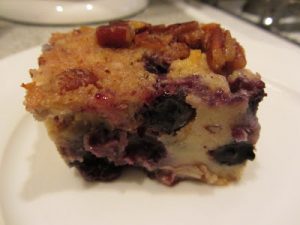 Blueberry, Cinnamon & Pecan Baked French Toast