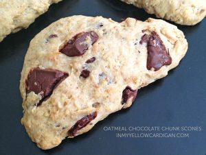 Oatmeal Chocolate Chunk Scones