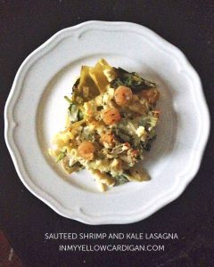 Sautéed Shrimp And Kale Lasagna