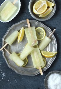 Sea Salted Limoncello Popsicles