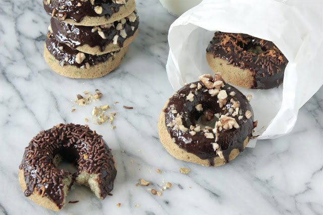 Chocolate Orange Zucchini Doughnuts