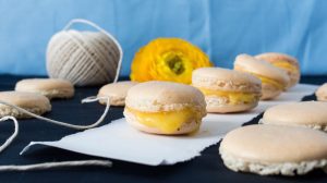 Macarons With Pineapple Curd