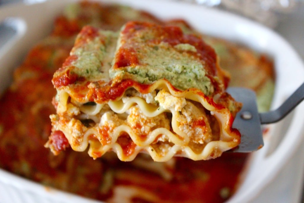 Healthy lasagne with ricotta recipe
