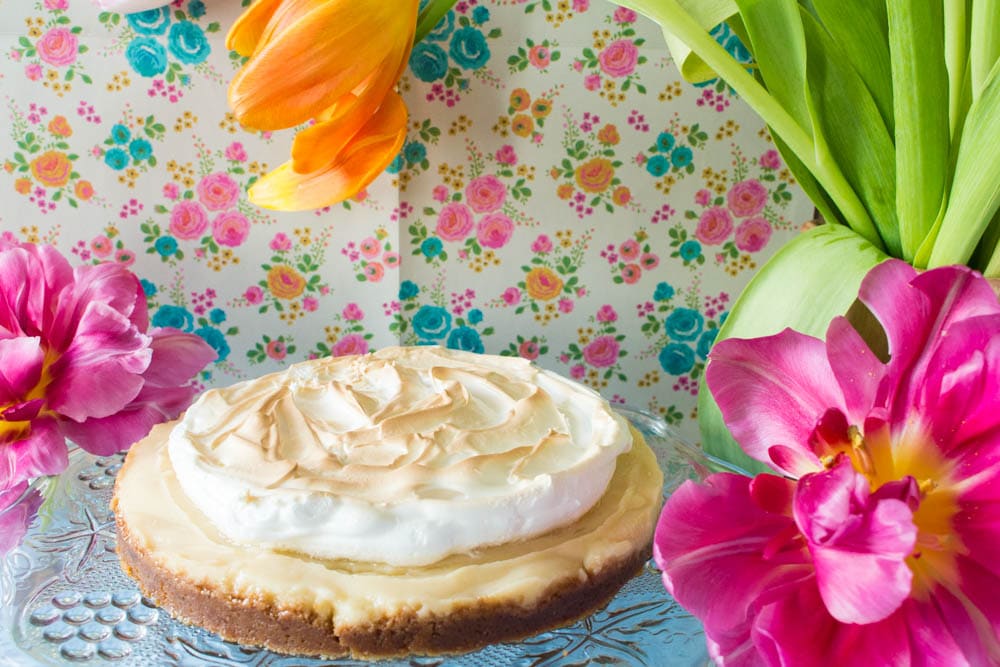 Speculaas meringue pie up close