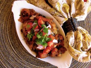 Butternut Squash & Black Bean Enchilada Skillet