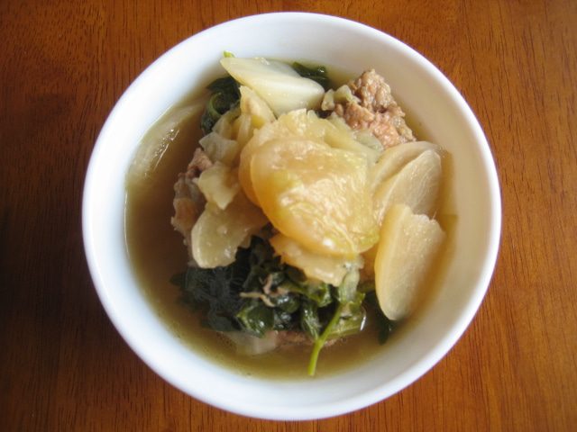 Daikon And Cabbage Stew