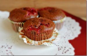 Chocolate Strawberry Nutella Muffins