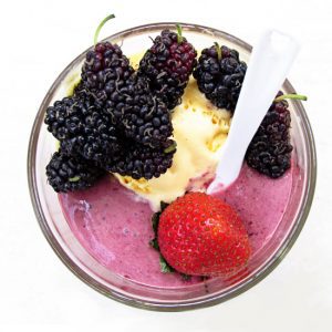 Mulberry And Strawberry Shake