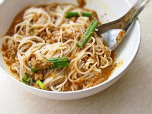 Noodle With Fish And Peanut Sauce