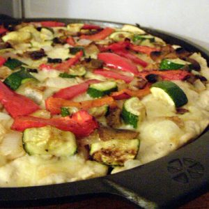 Roasted Veggie And Fontina Pizza