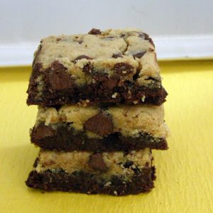 Cookie-Brownie Double Deckers