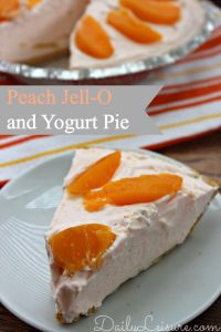 Peach Jell-O And Yogurt Pie