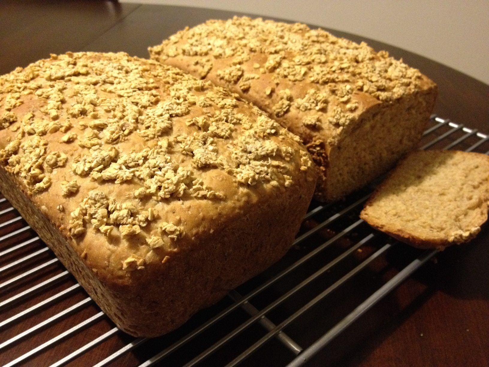 Pebble top oatmeal bread