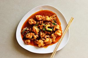 Prawn And Cashew Nuts In Thai Sweet Chili Paste