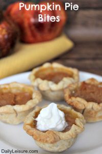 Pumpkin Pie Bites
