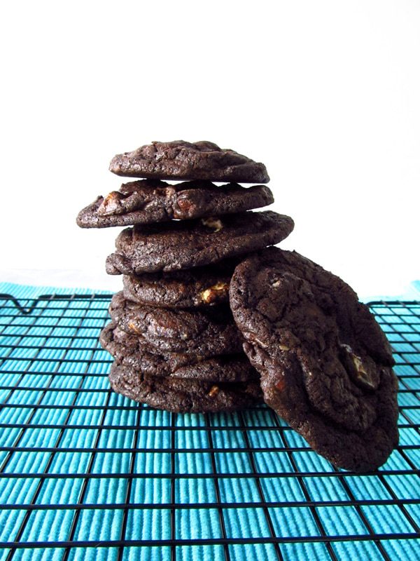 Quadruple Chocolate Chocolate Chip Cookies