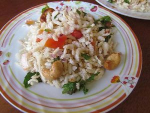 Rice Flake Salad (We’re Taking Off!)