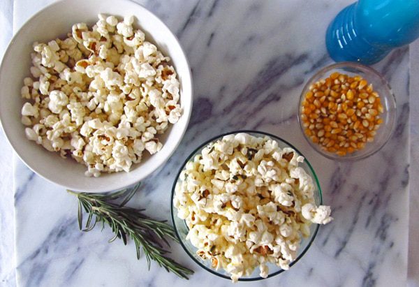 Popcorn with Rosemary and Black Pepper
