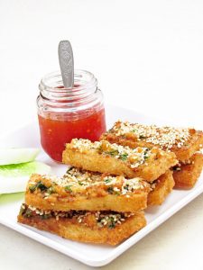 Shrimp Toast With Sesame Seed